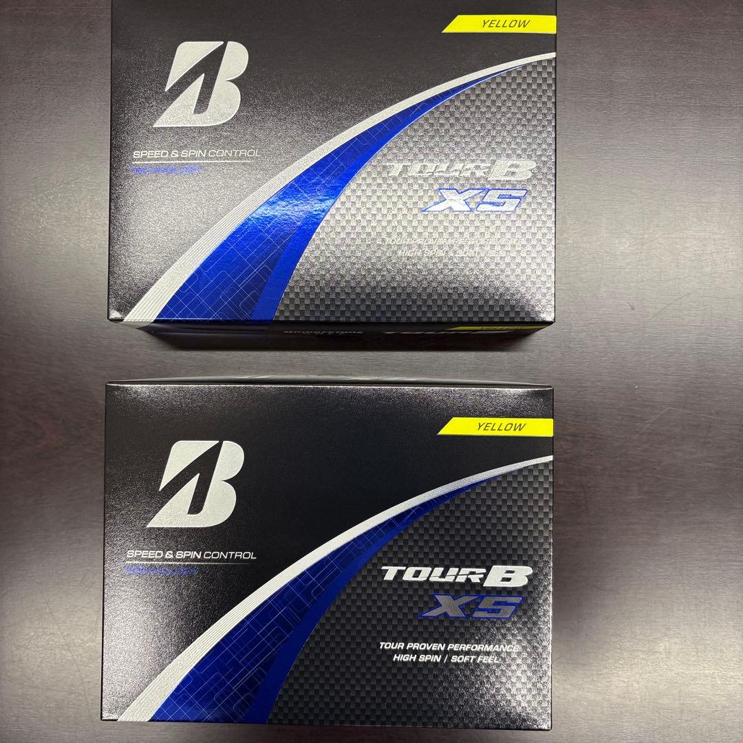 ブリヂストン TOUR B XS イエロー　12個入り　2ダース