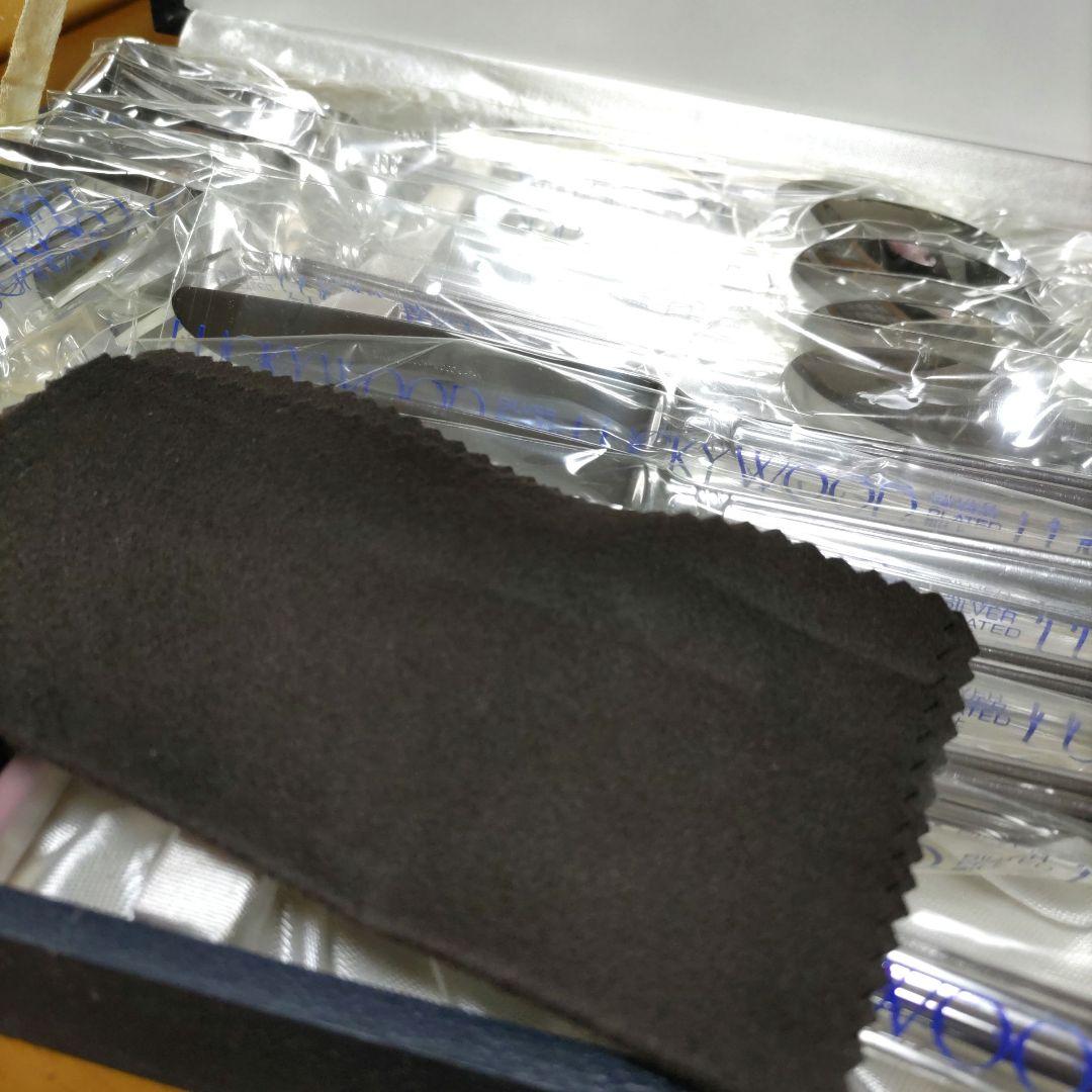 ととろLUCKYWOOD カトラリーセット 日本製、銀仕上げ25本