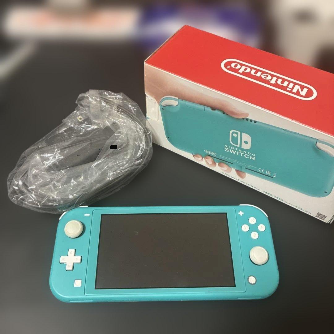 Nintendo Switch Lite ターコイズ　本体・充電器