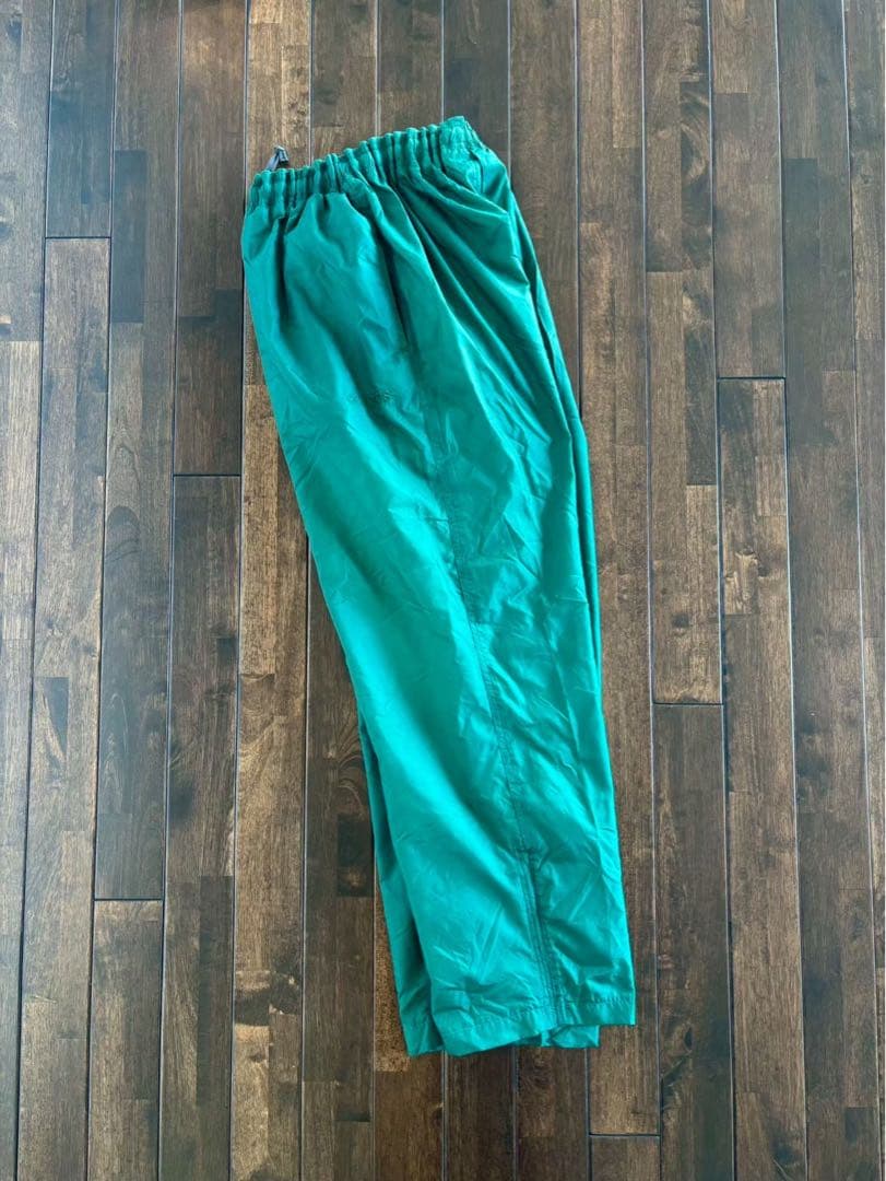 アディダス/入手困難 90s 国旗刺繍タグ ナイロン セットアップ 緑×白 L