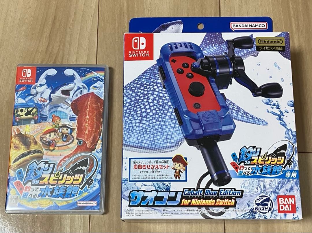 Switch 釣りスピリッツ 釣って遊べる水族館 ＆　サオコン　セット　竿コン