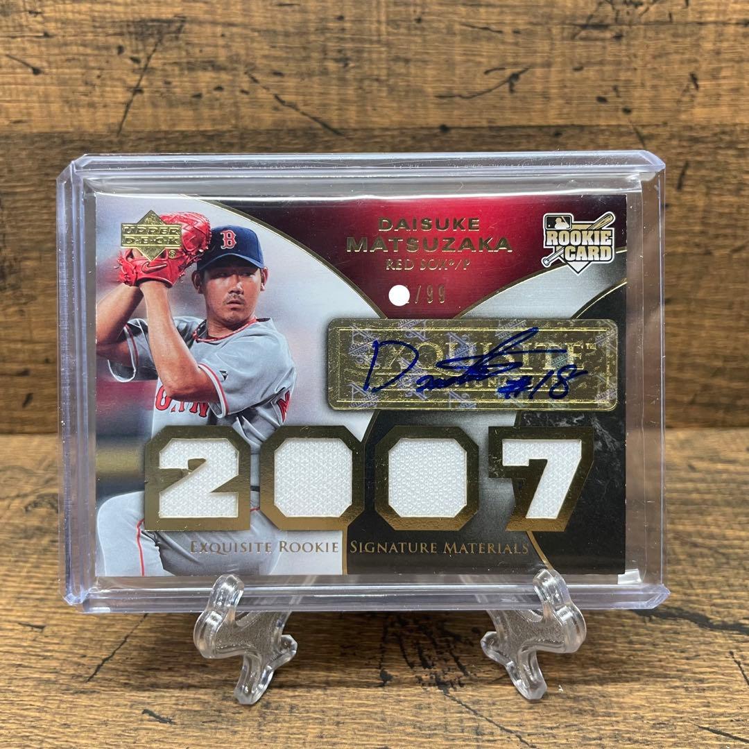 松坂大輔 世界99枚限定 ゴールド 直筆サインルーキージャージ カード UD