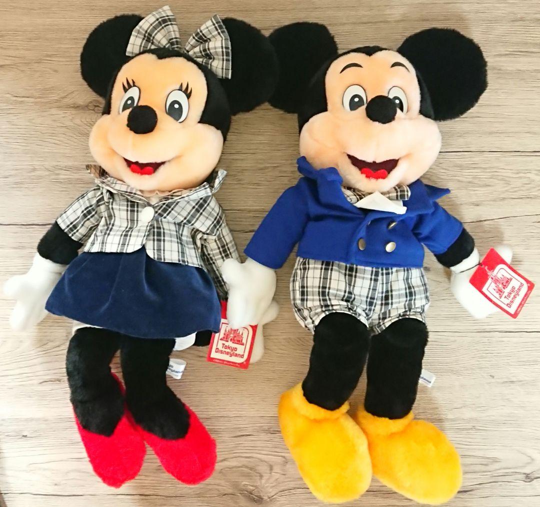 激レア ミッキー ミニー ぬいぐるみ レトロ 日本製 ディズニーランド 1982