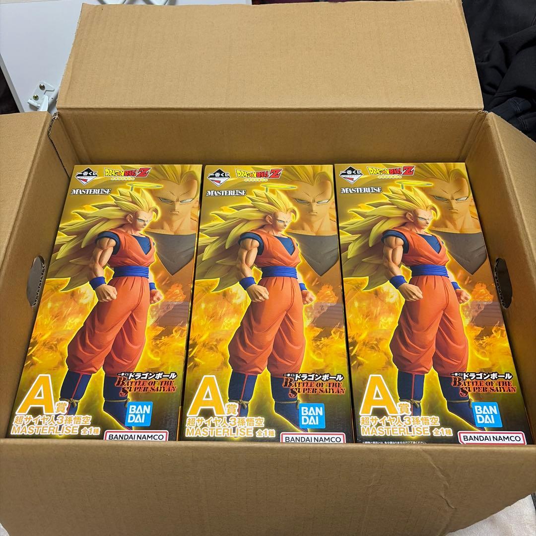 一番くじ ドラゴンボール A賞 超サイヤ人3孫悟空 MASTERLISE 3体