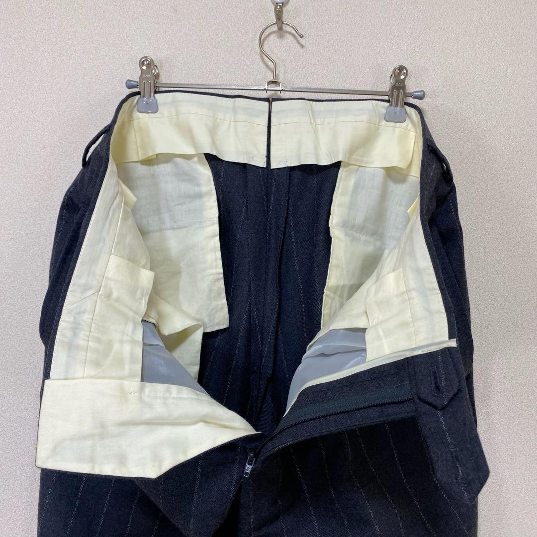 ガボ　セットアップスーツ　ストライプ　グレー　50