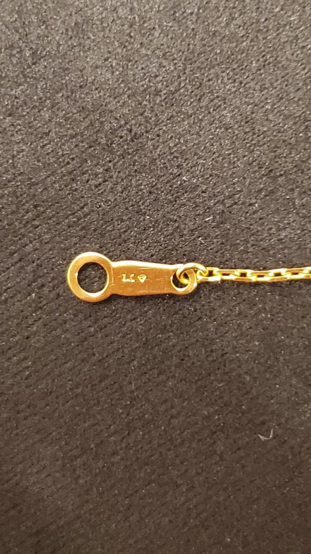 【本日だけ特別価格】LKサロン 月大 天然ダイヤモンド K18YG ネックレス