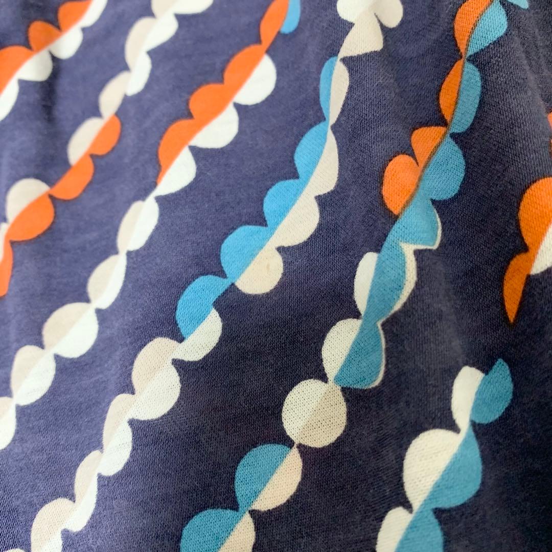 mina perhonen lumpy チュニック 総柄 ネイビー 38