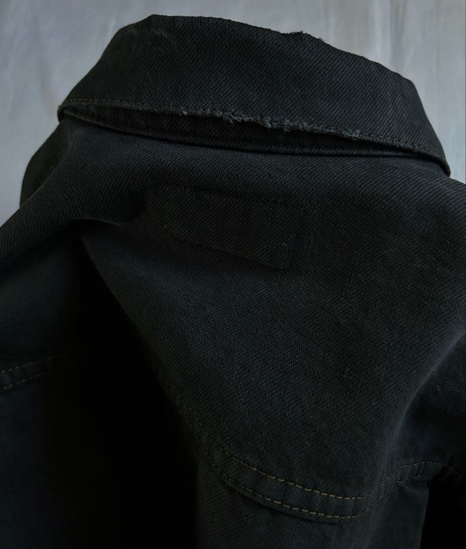 【LEVI'S】80sリーバイス 2nd オレンジタブ ブラックデニムジャケット