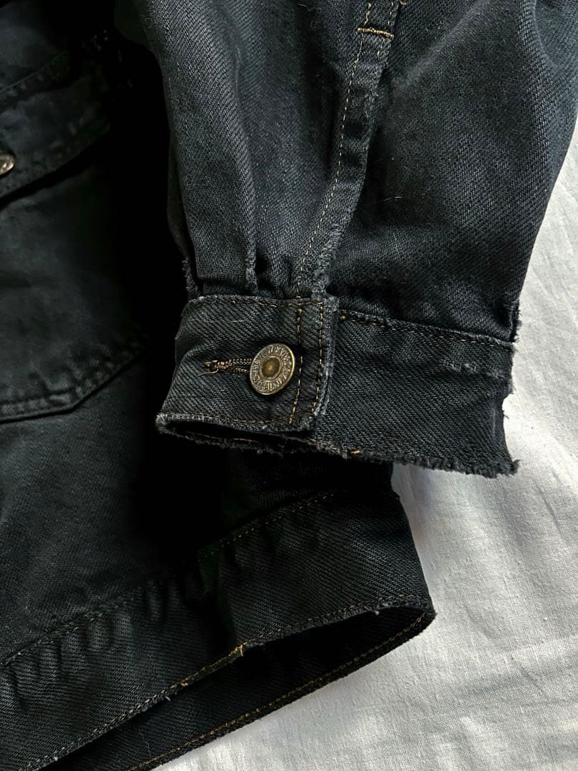 【LEVI'S】80sリーバイス 2nd オレンジタブ ブラックデニムジャケット