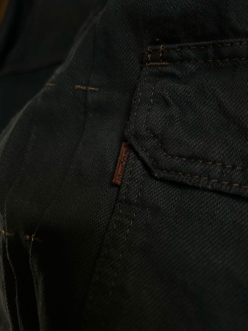 【LEVI'S】80sリーバイス 2nd オレンジタブ ブラックデニムジャケット