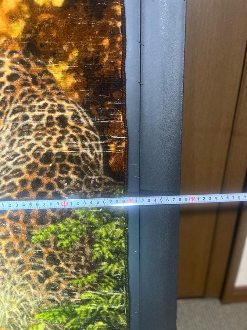 ペルシャ絨毯　絵画絨毯　手織り　タペストリー　横495✖️縦675㎜