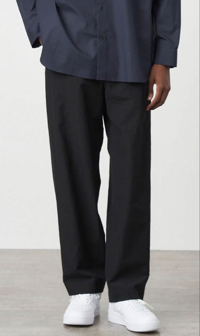 【ATON】WOOL WASHI TROPICAL TAPERED PANTS