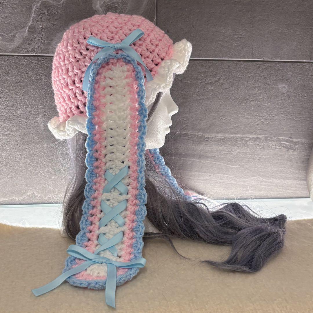 クラウン プロフィールご確認ください。様オーダー　うさ耳ニット帽