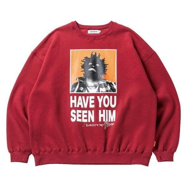トップス TBPR KB HAVE YOU SEEN HIM CREW SWEAT