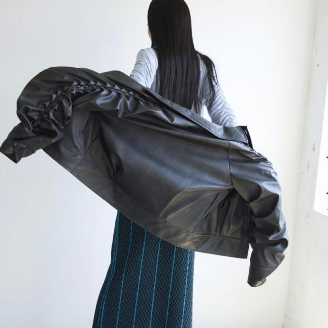 【完売品】Create Clair eco-leather jacket