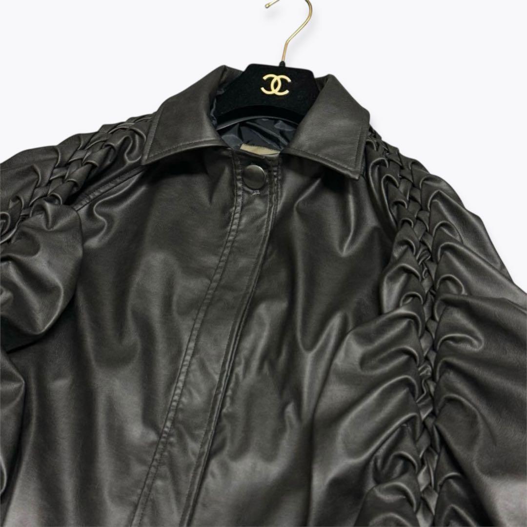 【完売品】Create Clair eco-leather jacket