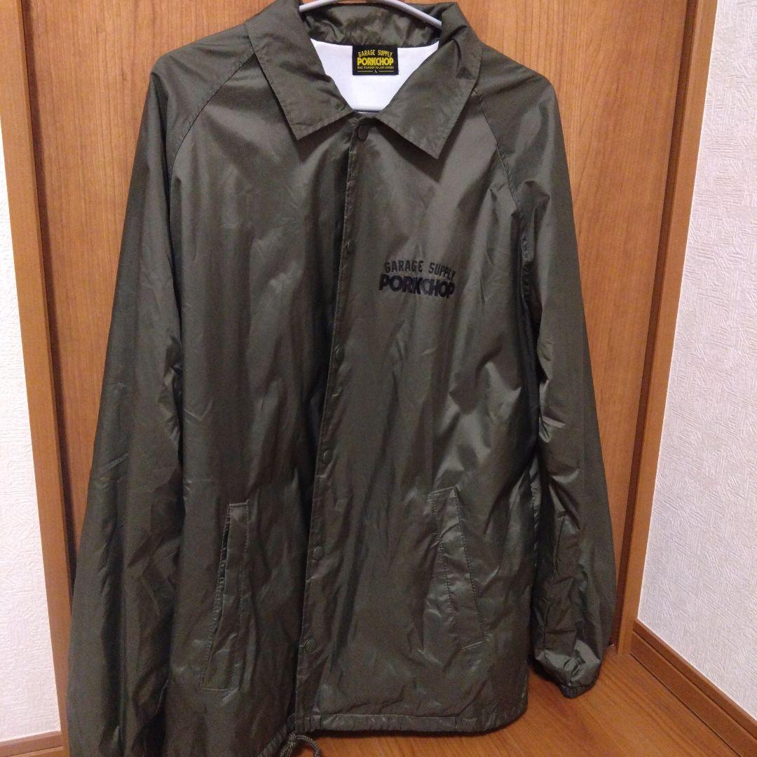 PORKCHOP コーチジャケット オリーブ Lサイズ