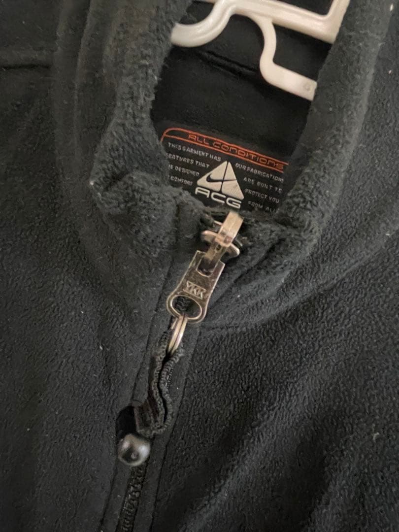 トップス 90s NIKE ACG fleece vest black