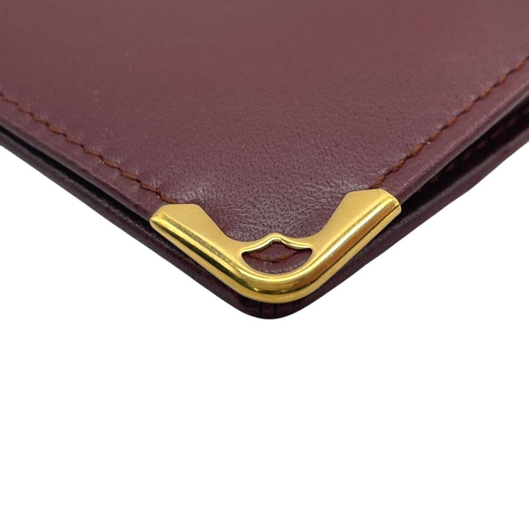 美品　Cartier カルティエ　w6 二つ折り　ケース　名刺入れ　レザー