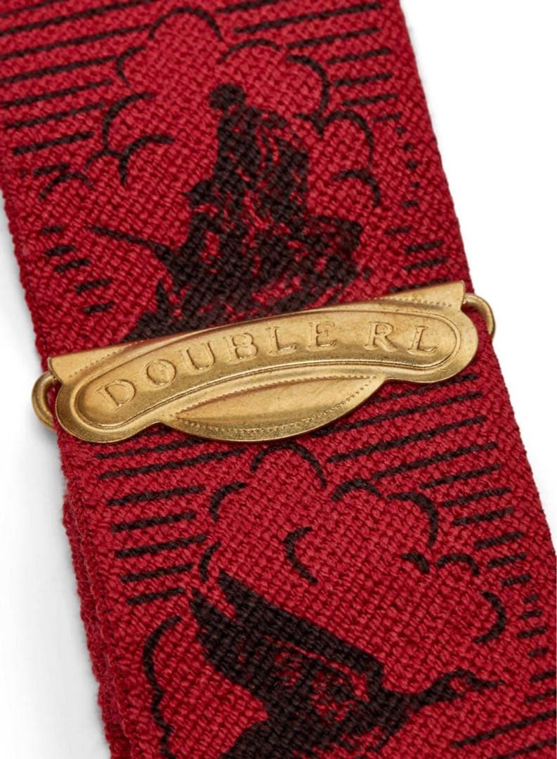 新品*RRL*リミテッドエディション　プリントストレッチブレーシズ　サスペンダー