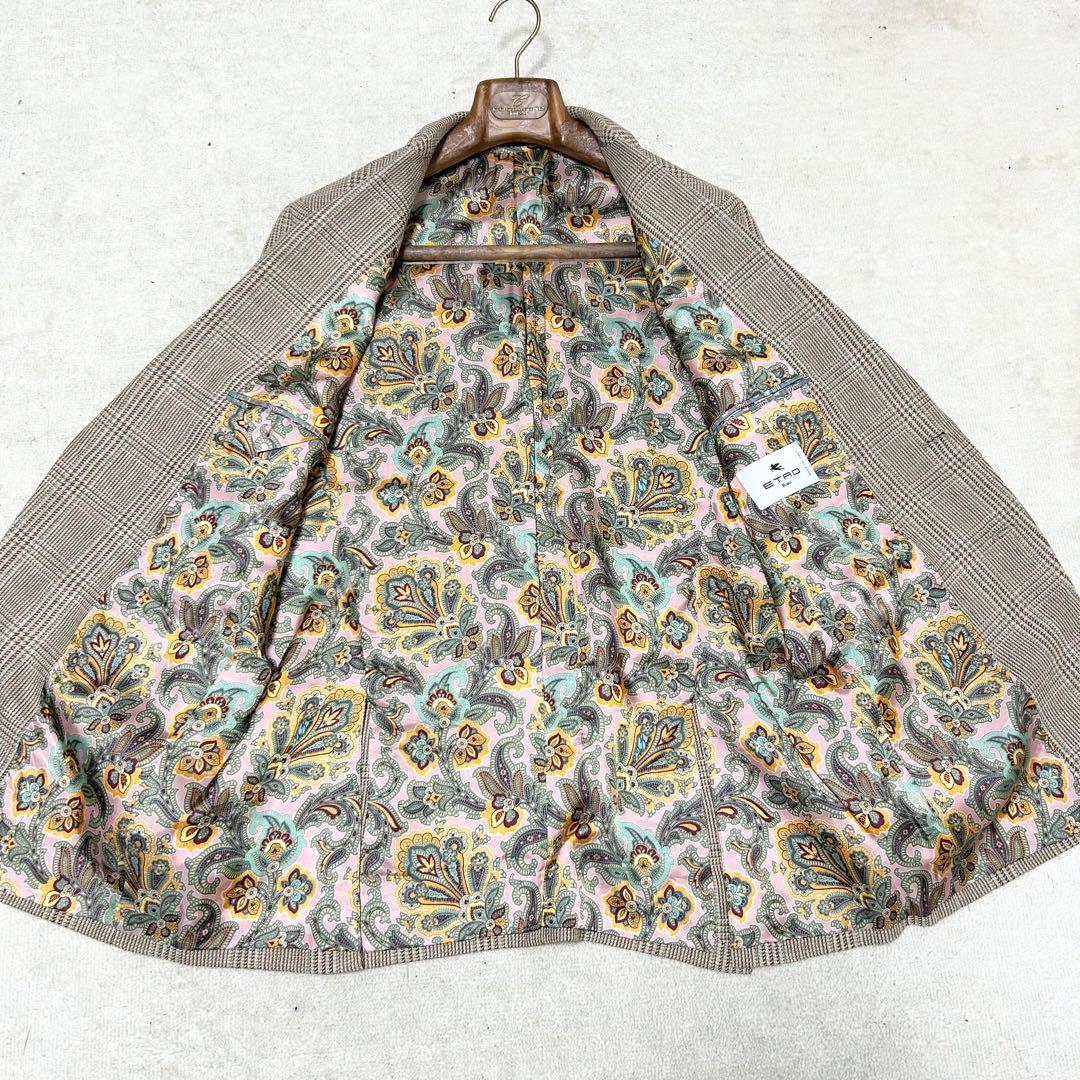 極美品　エトロ　ETRO テーラードジャケット　アンコンジャケット　ペイズリー柄