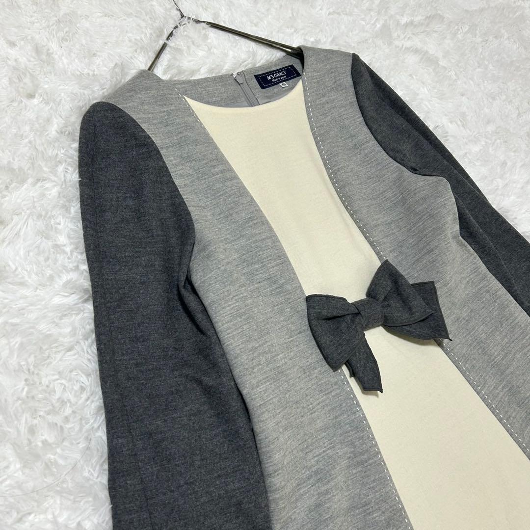 ♥M'S GRACY♥ エムズグレイシー （40） フロントリボン ワンピース