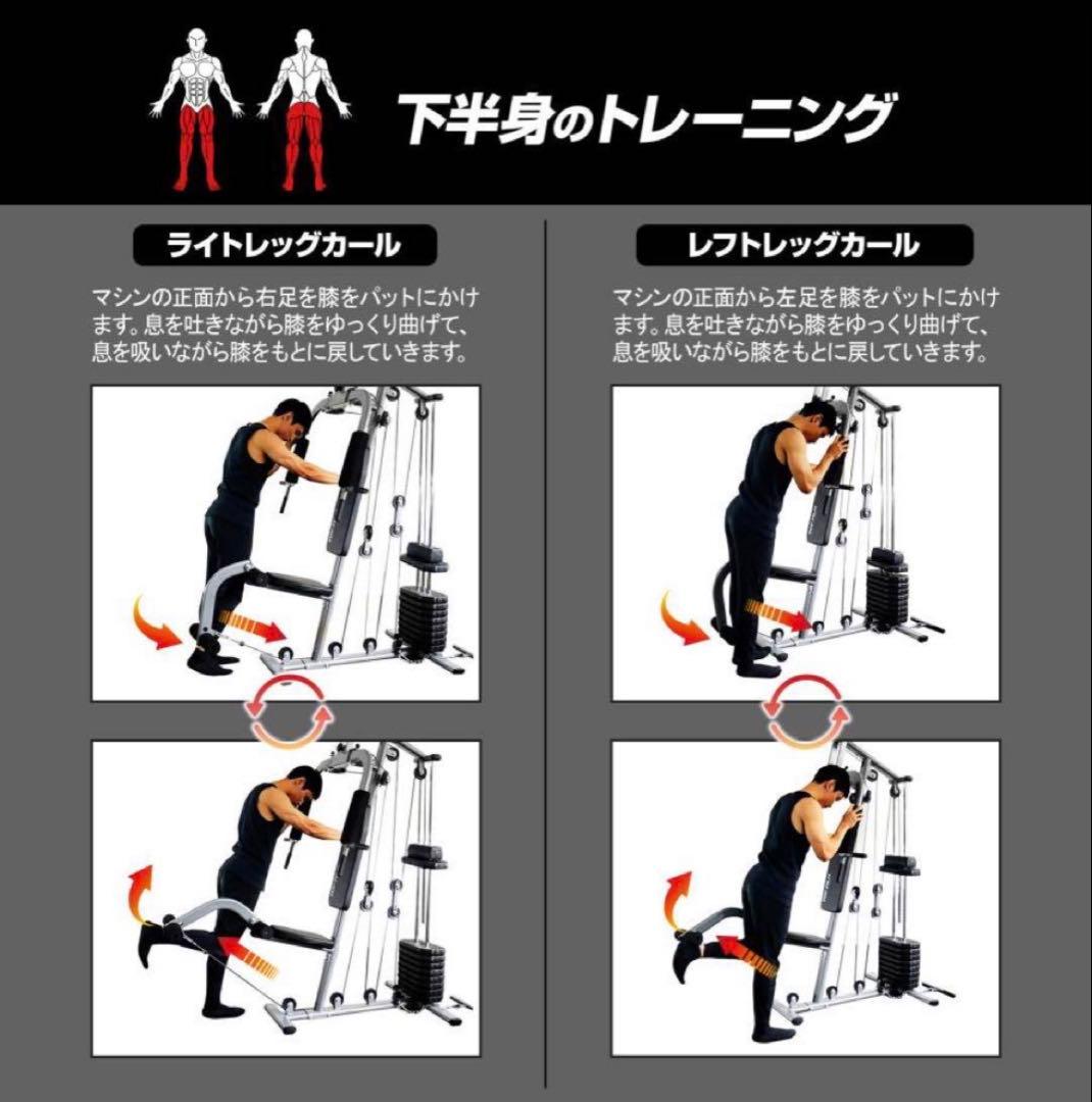 マルチホームジム スマート 1台多役 静音設計 自重 総合 ラットプル ケーブル