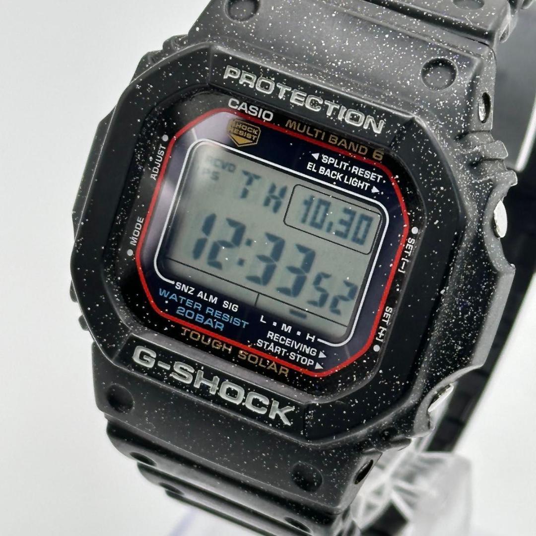 専用稼働 電波◎G-SHOCK 電波ソーラー ブラック スクエア ジーショック