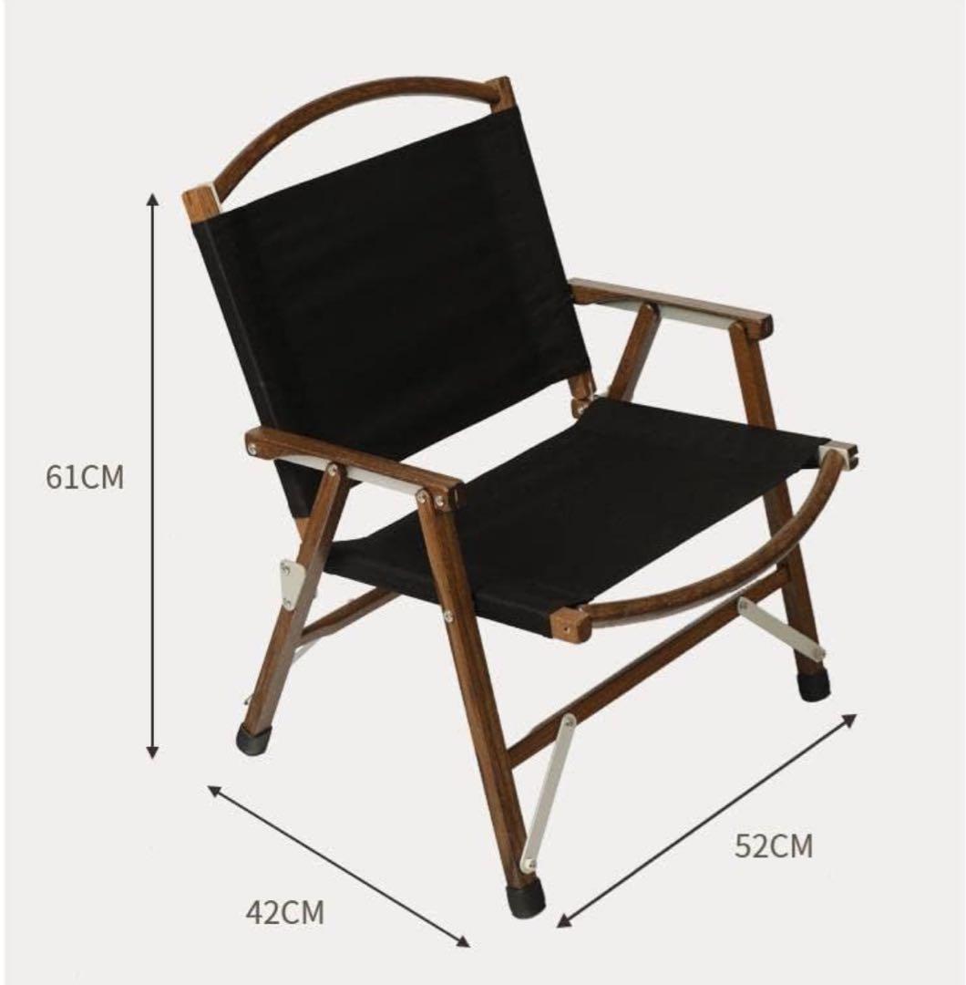 アウトドアクラシックチェア オリーブグリーン 木製フレーム