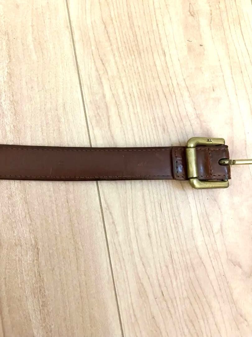 希少✨ Ralph Lauren ヴィンテージ 牛革 ベルト バッグ ブラウン