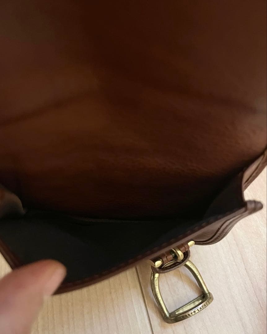 希少✨ Ralph Lauren ヴィンテージ 牛革 ベルト バッグ ブラウン