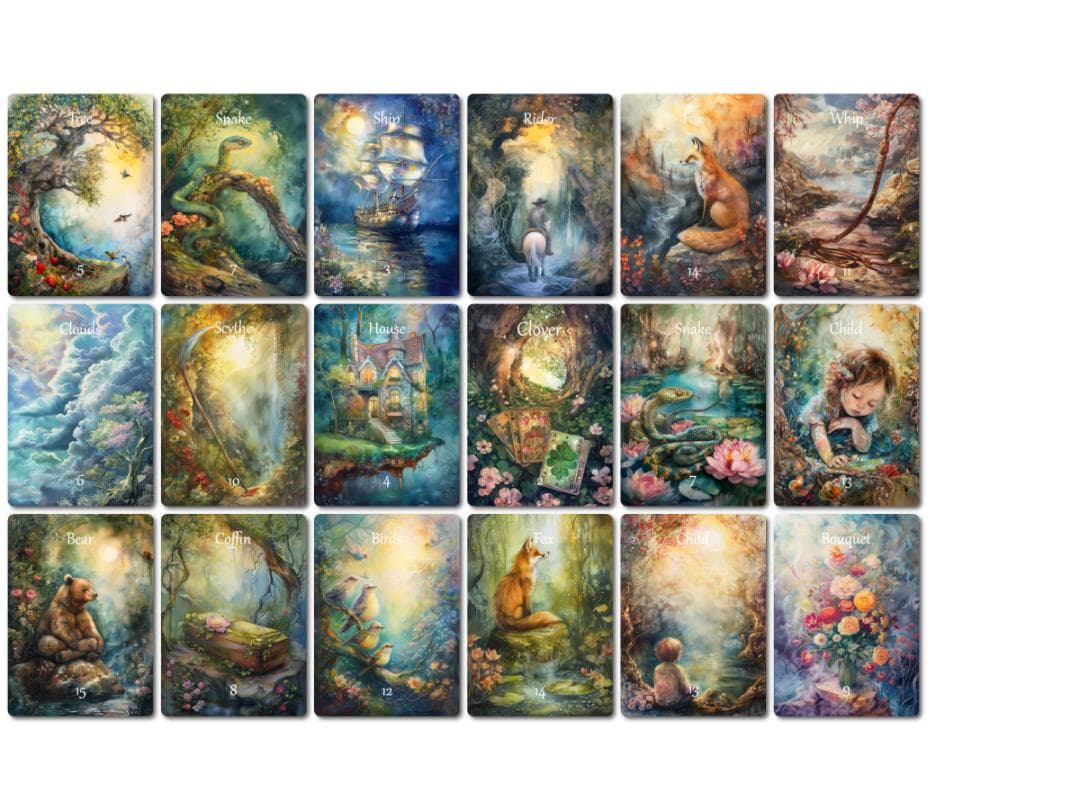 【正規品ルノルマンカード】美麗デッキ✨海外インディーズ✨自然の静寂と神秘のカード