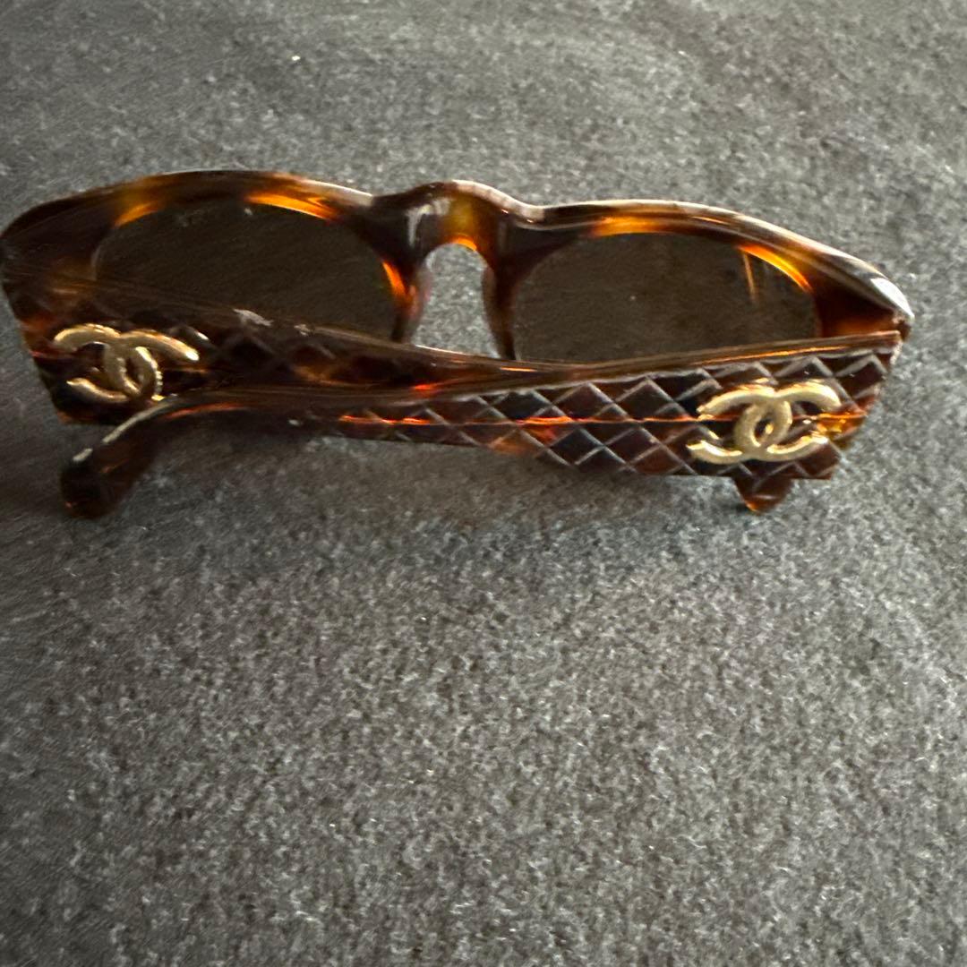 CHANELシャネル マトラッセ サングラス 01450 91235 べっ甲柄