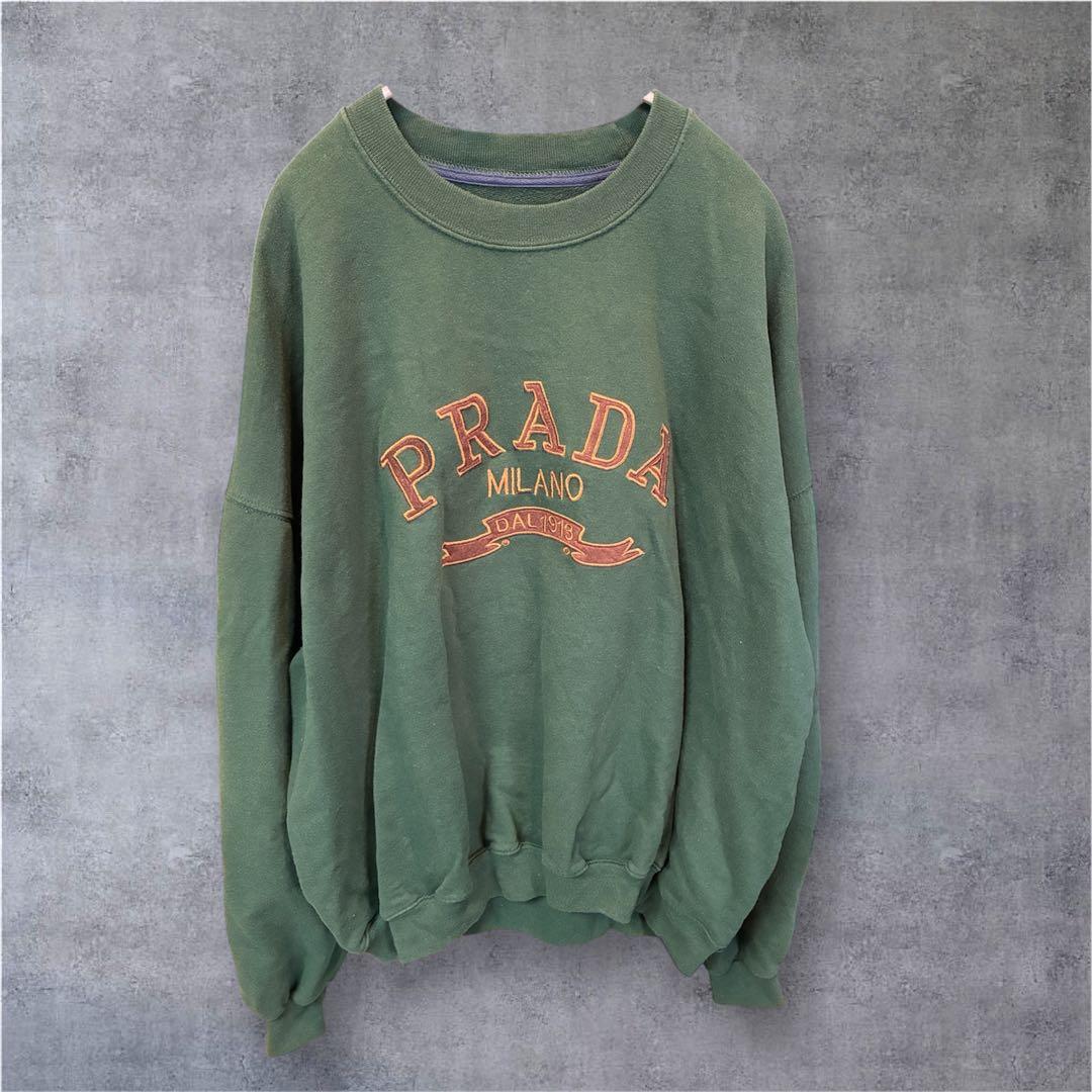 PRADA プラダ ヴィンテージ トレーナー スウェット 緑