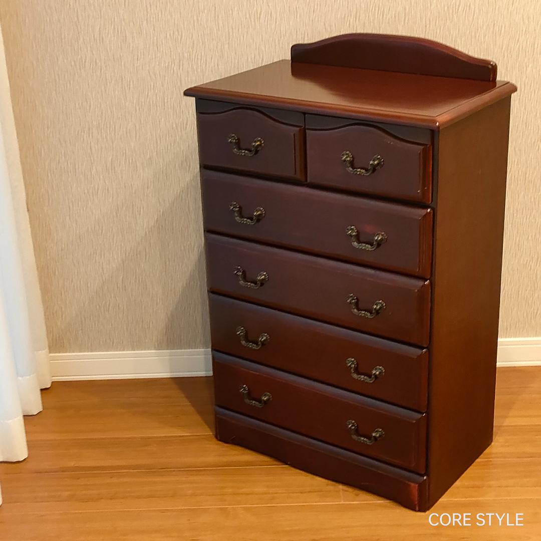 アンティークチェスト　収納6杯　S2