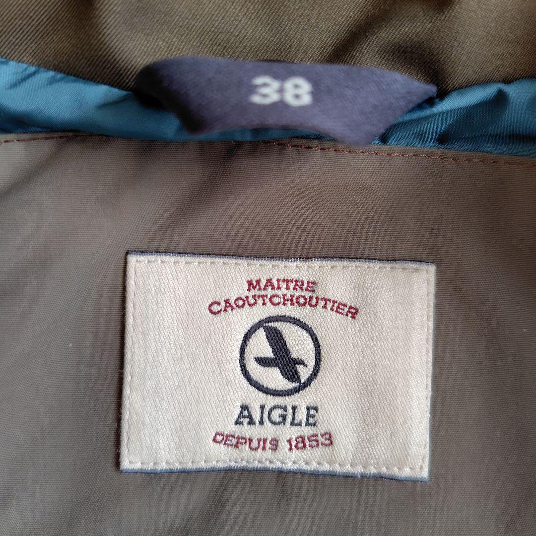 【美品】AIGLE GORE-TEX レディース　ジャケット　カーキ　38