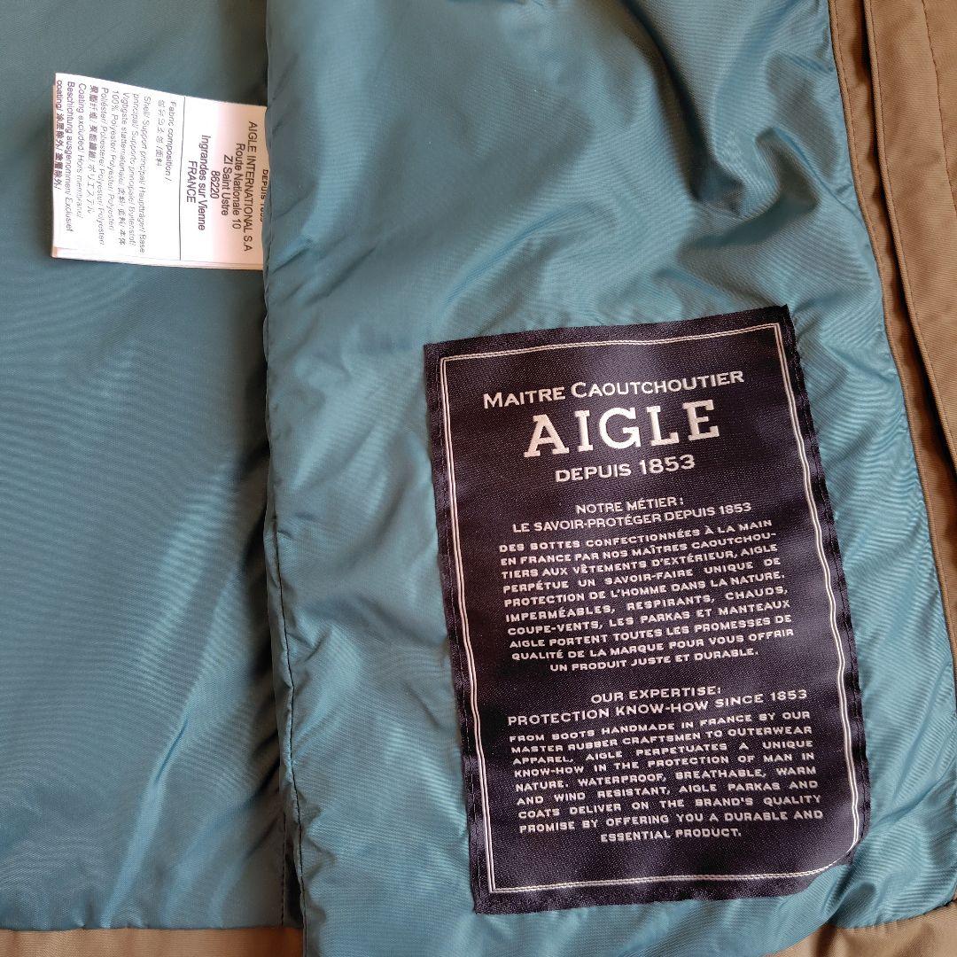 【美品】AIGLE GORE-TEX レディース　ジャケット　カーキ　38