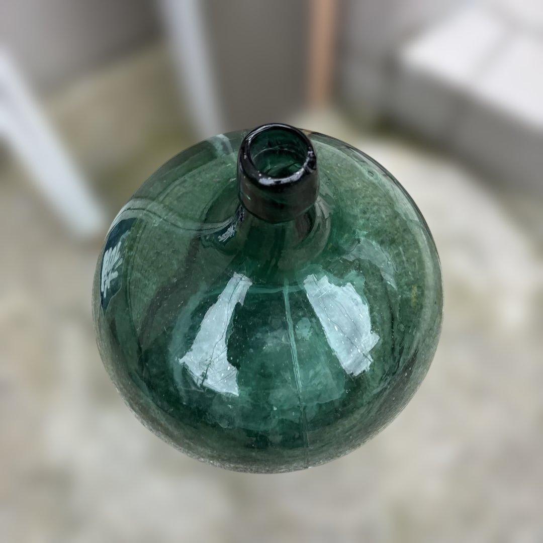 デミジョンボトル　昭和レトロ　気泡　ヴィンテージ