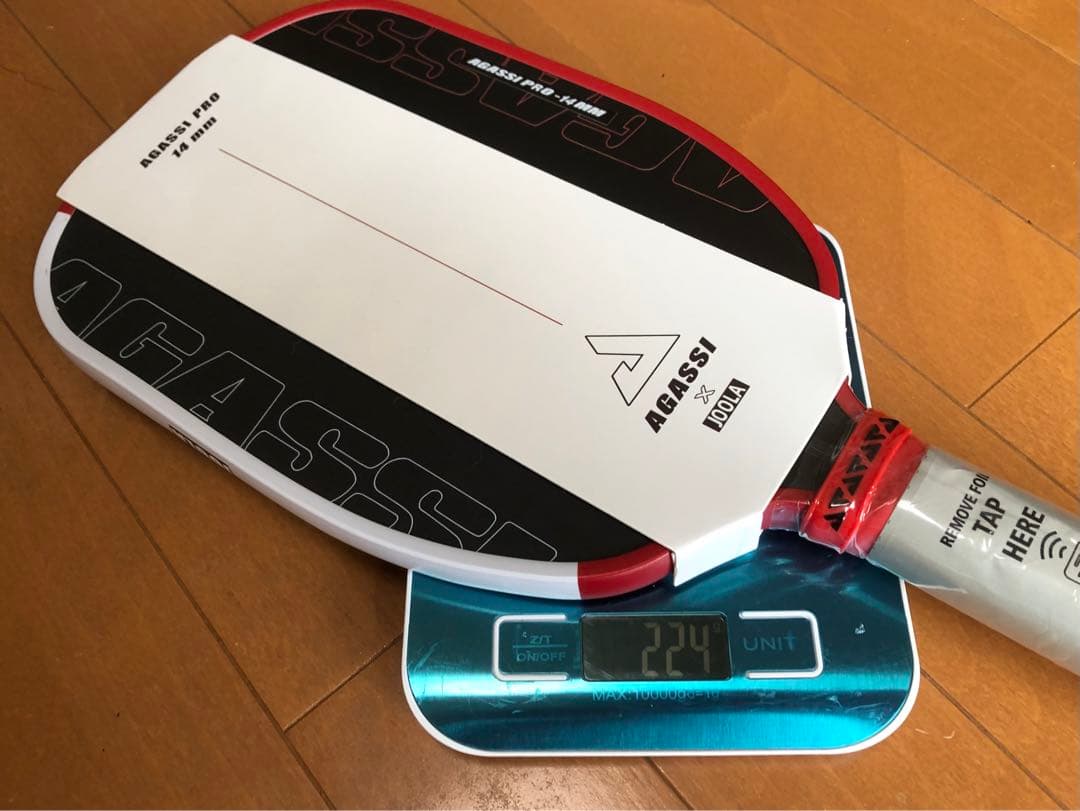 新品!! JOOLA　ヨーラ　ピックルボール パドル アガシ プロ 14mm