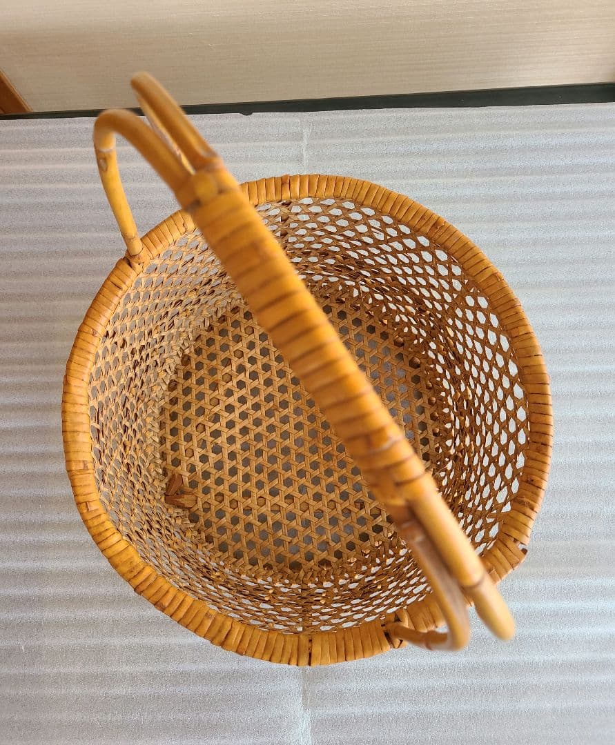 昭和レトロ　収穫かご　買い物かご　2点セット