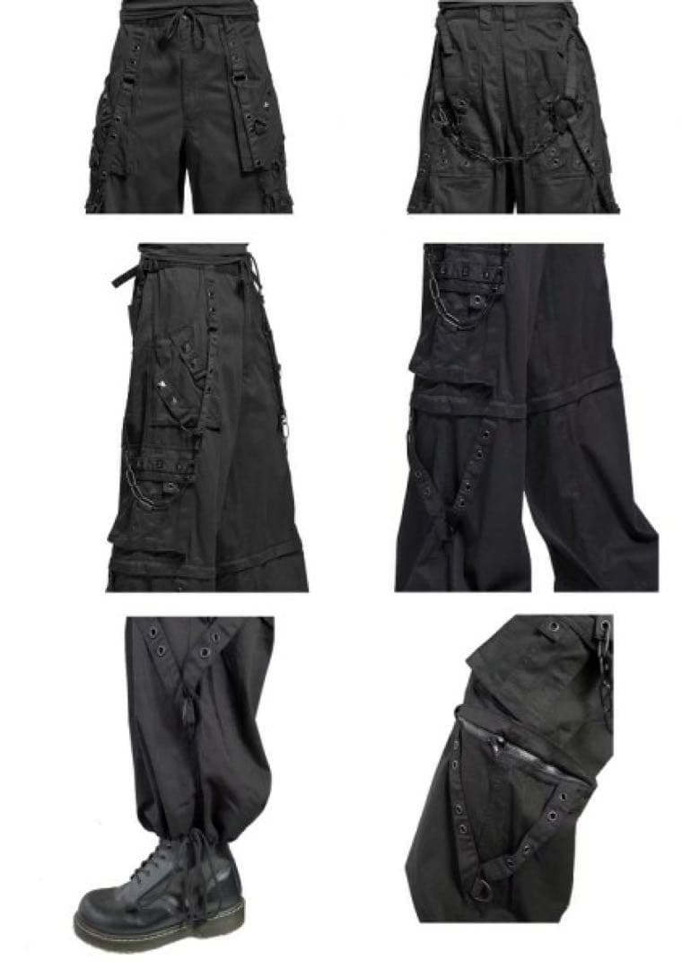 TRIPPnyc トリップ ボンテージパンツ 手錠 パンク 黒