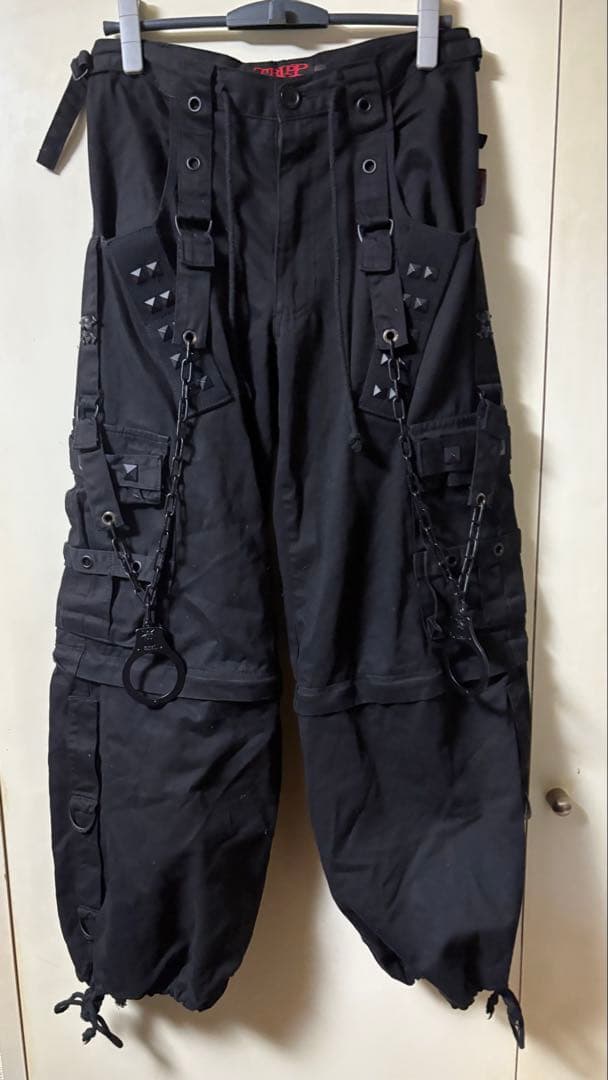 TRIPPnyc トリップ ボンテージパンツ 手錠 パンク 黒