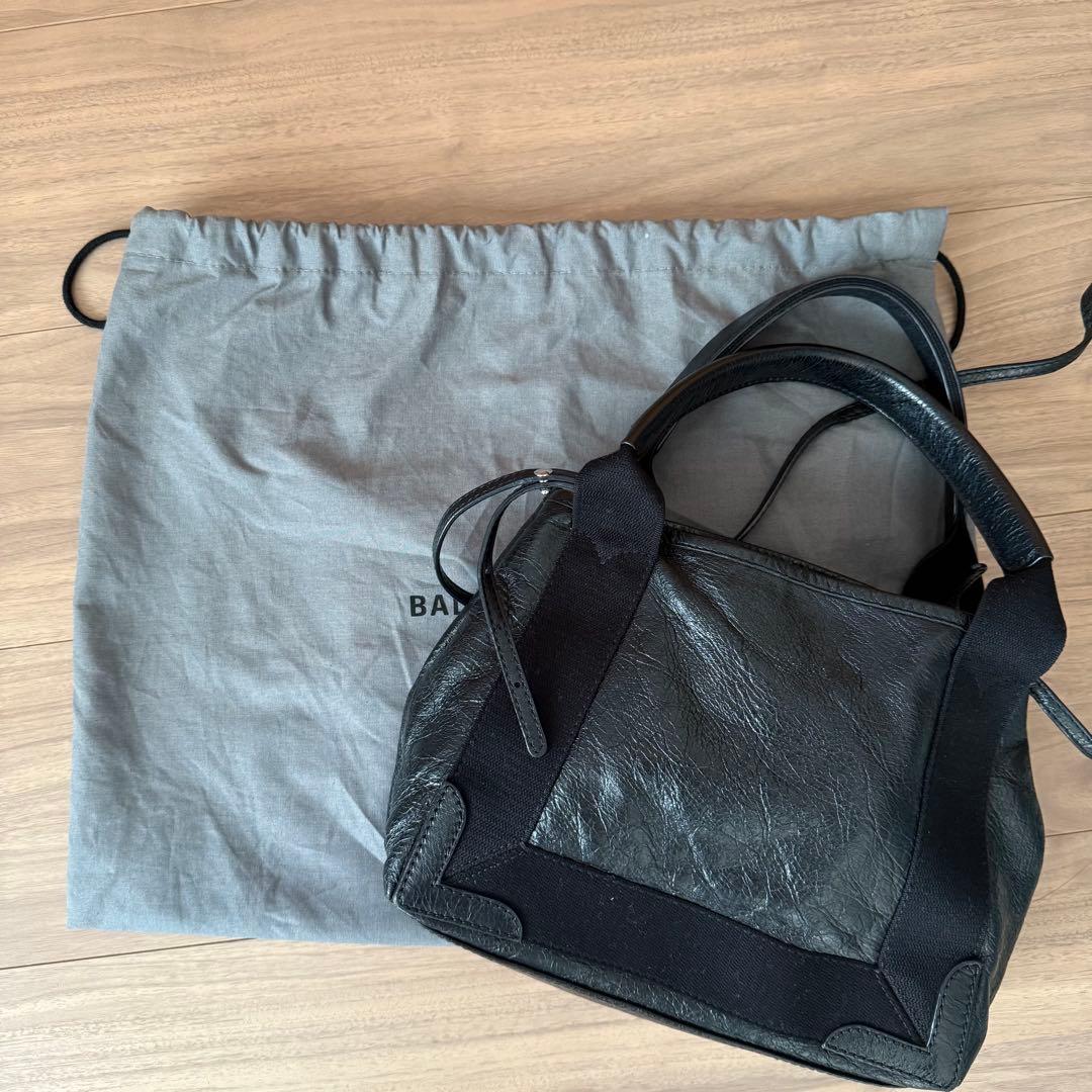 BALENCIAGA バレンシアガ ネイビーカバスXS 袋付き
