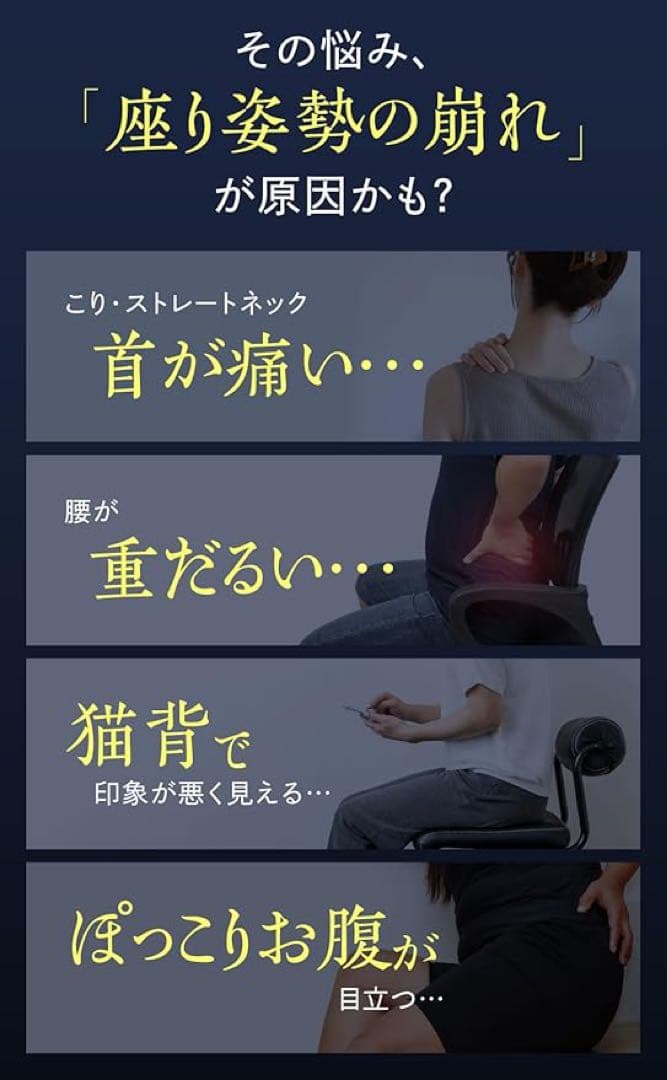 PELSAPO 姿勢矯正クッション・チェア