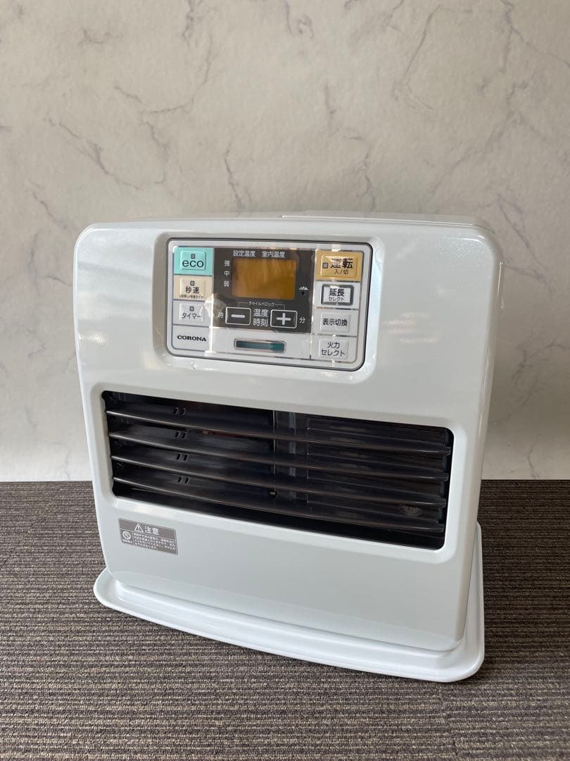 898 コロナ 石油ファンヒーター ストーブ パールホワイト 取説付き 暖房器具