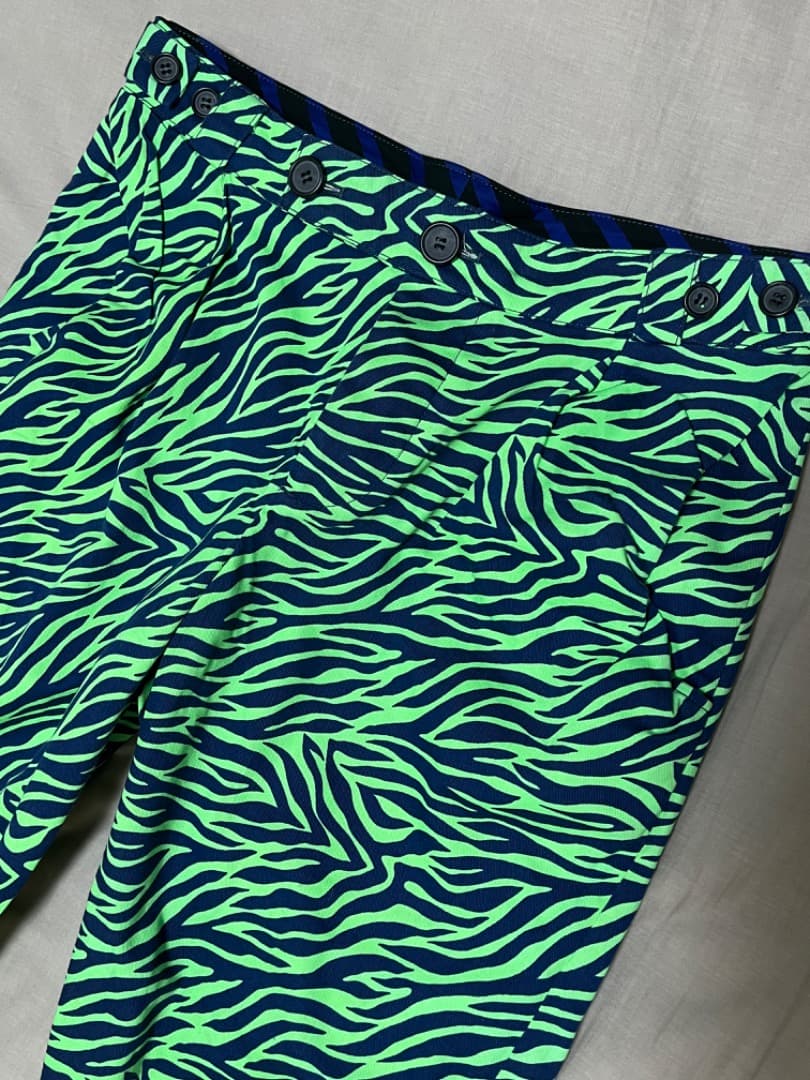 Bernhard Willhelmベルンハルト ネオンゼブラ柄パンツ