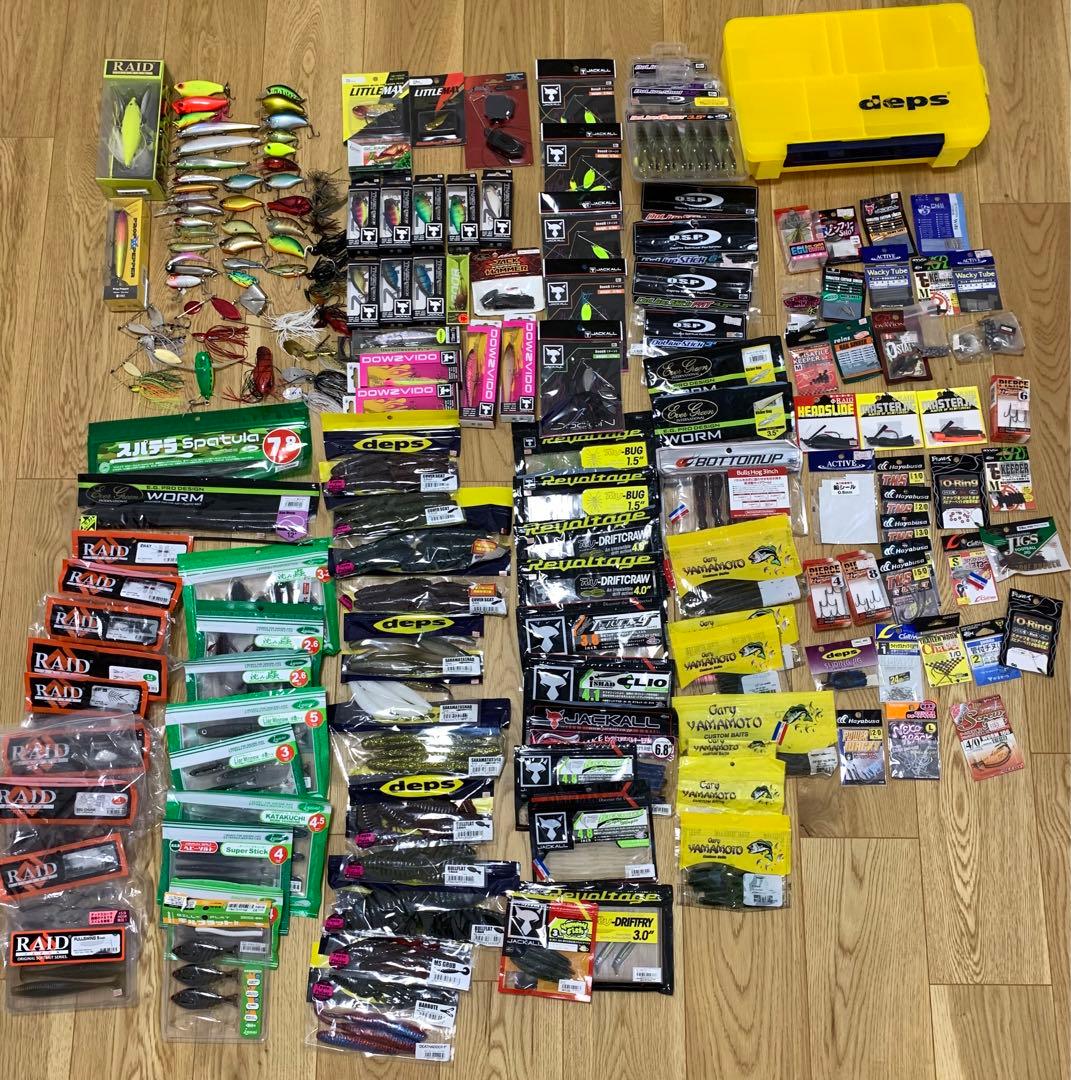 バス釣り引退セット全172点(ルアーワーム136点)