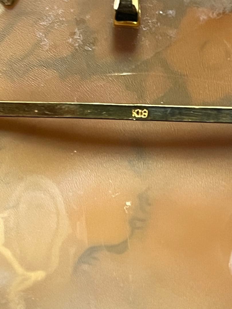 値下げ！K18カメオブローチ　　作家ソルビノ　✨