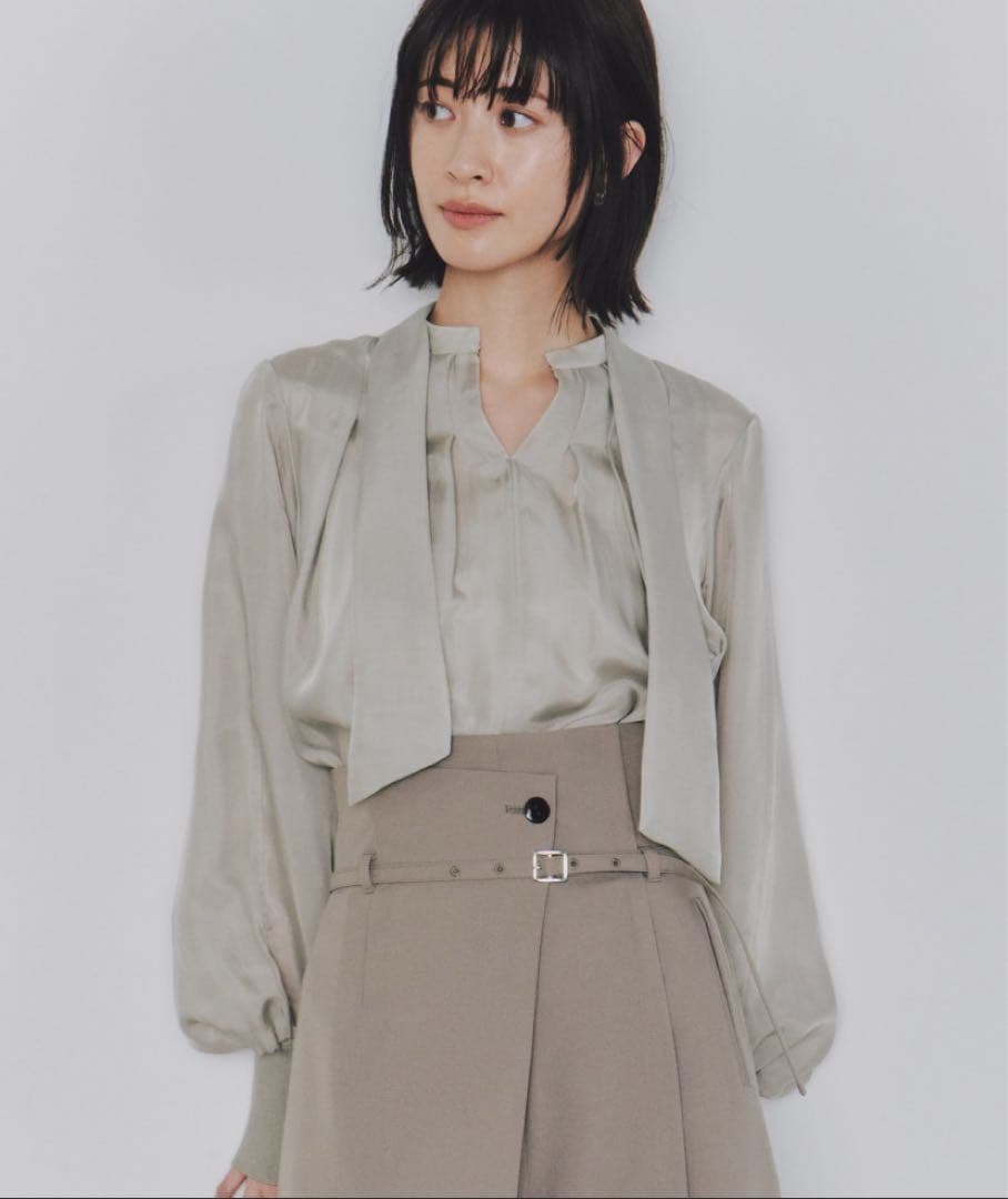 united tokyo キュプラタックブラウス｜ウォッシャブル/オケージョン