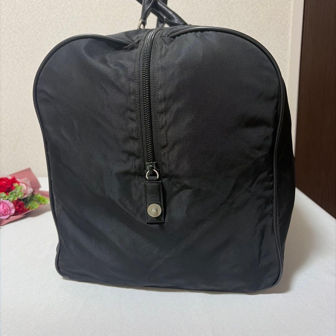 希少 PRADA プラダ ナイロン×レザー ブラック ボストンバッグ